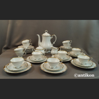 Bawarska porcelana serwis do kawy Edelstein