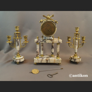 Stary zegar kominkowy Francja 