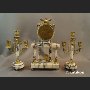 Stary zegar kominkowy Francja 