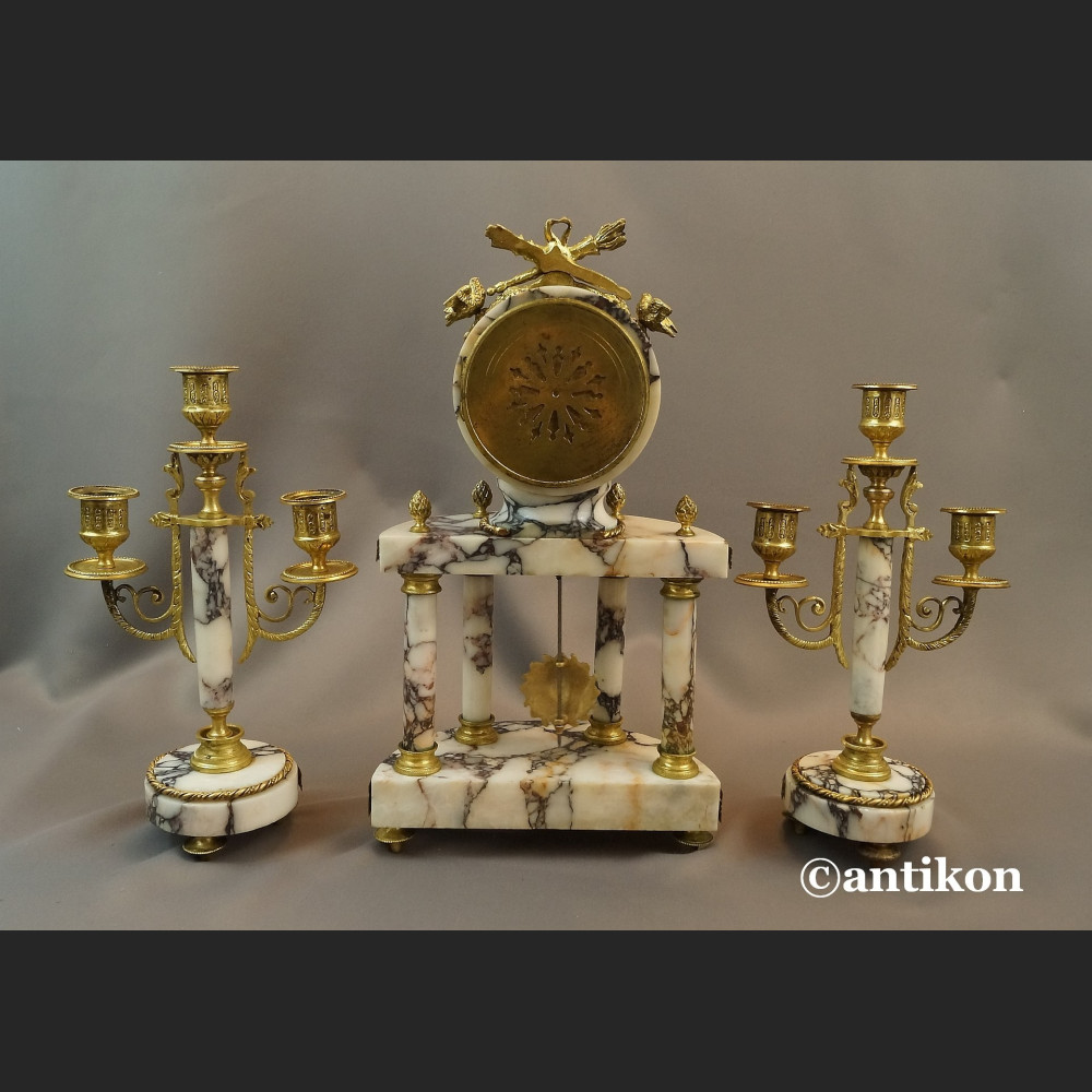 Stary zegar kominkowy Francja 