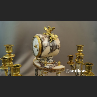 Stary zegar kominkowy Francja 