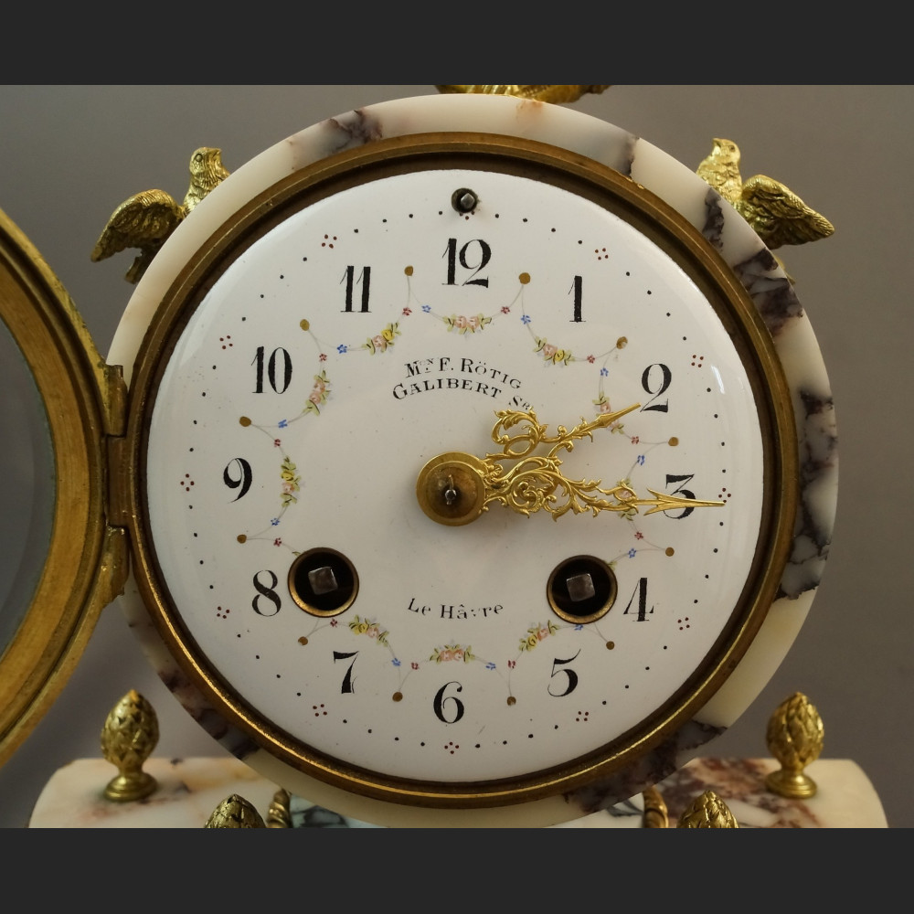 Stary zegar kominkowy Francja 