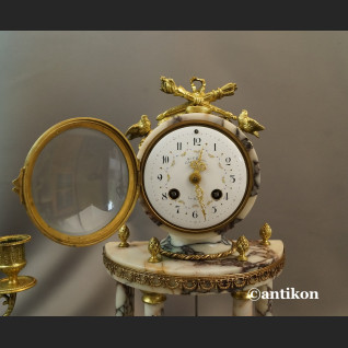 Stary zegar kominkowy Francja 