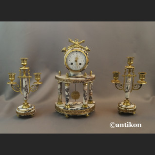 Stary zegar kominkowy Francja 