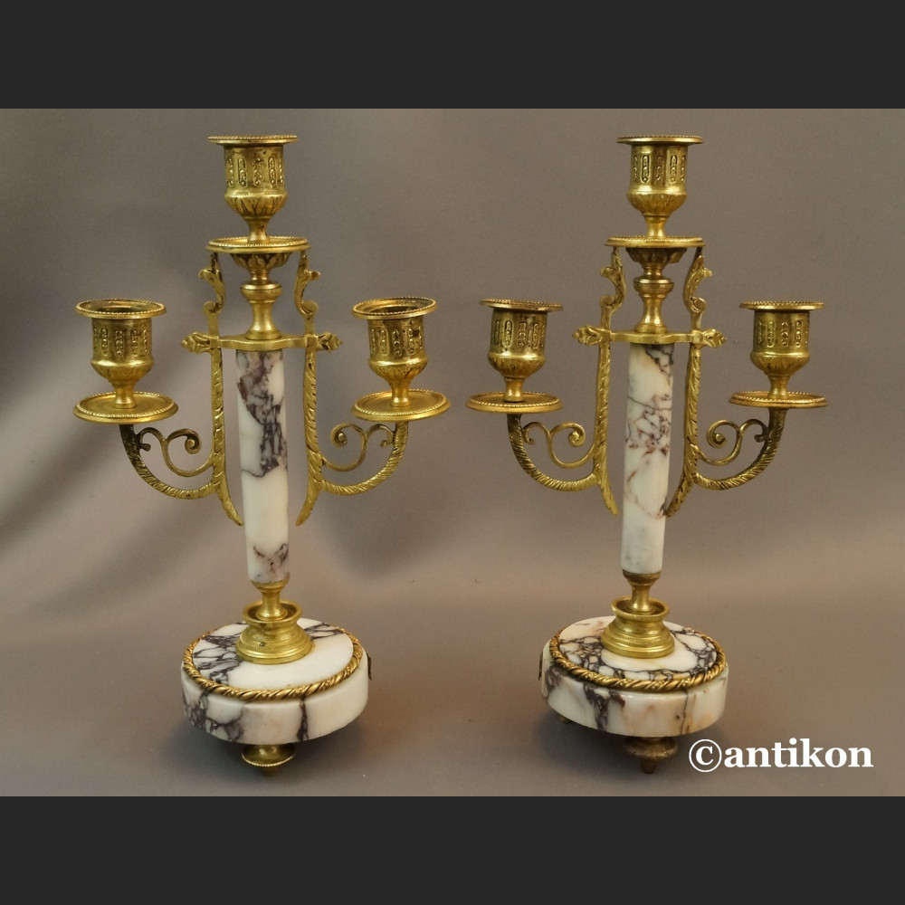 Stary zegar kominkowy Francja 