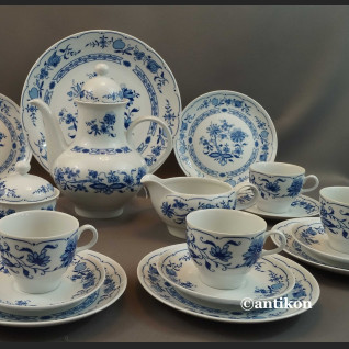 Bawarski serwis cebulowy klasyk biało kobaltowy