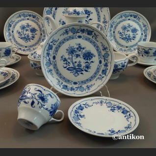 Bawarski serwis cebulowy klasyk biało kobaltowy