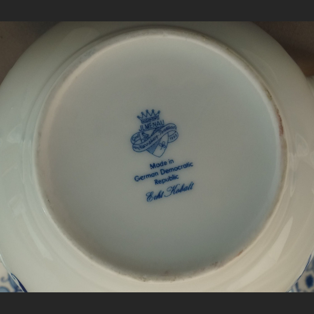 Bawarski serwis cebulowy klasyk biało kobaltowy