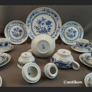 Bawarski serwis cebulowy klasyk biało kobaltowy