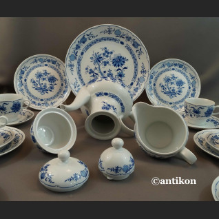 Bawarski serwis cebulowy klasyk biało kobaltowy