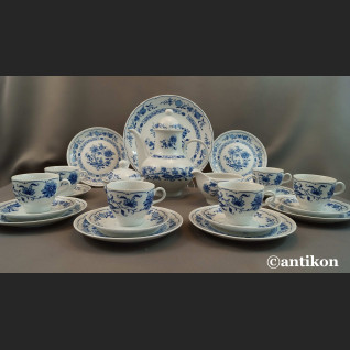 Bawarski serwis cebulowy klasyk biało kobaltowy