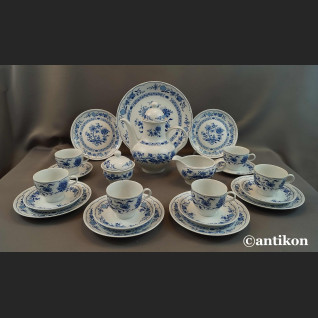 Bawarski serwis cebulowy klasyk biało kobaltowy