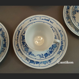 Bawarski serwis cebulowy klasyk biało kobaltowy