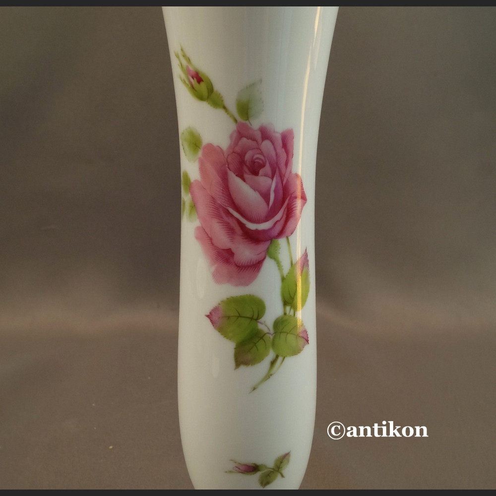 Rosenthal wazon z różą wysoki 