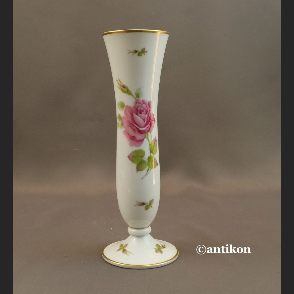 Rosenthal wazon z różą wysoki  Art deco Rosenthal wazon z różą  - 1