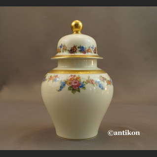 Stary wazon Rosenthal z pokrywą Porcelana Rosenthal wazon z kwiatowym dekorem - 5 Stary wazon Rosenthal z pokrywą Porcelana Rosenthal wazon z kwiatowym dekorem - 5