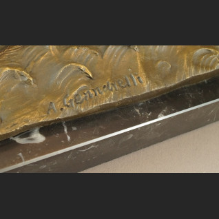 Leda z łabędziem rzeźba w stylu art deco na prezent 
