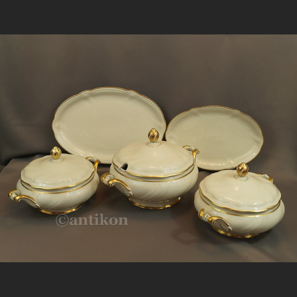 Serwis obiadowy antyki 12 osób Hutschenreuther gr. Rosenthal 