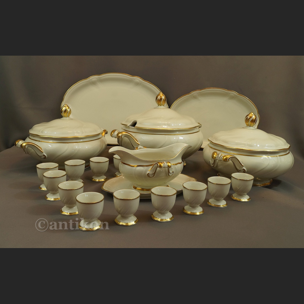 Serwis obiadowy antyki 12 osób Hutschenreuther gr. Rosenthal 
