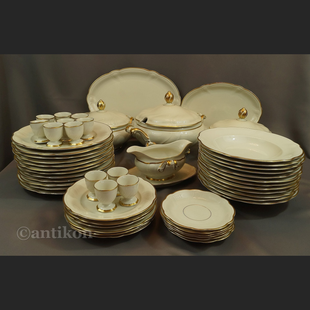 Serwis obiadowy antyki 12 osób Hutschenreuther gr. Rosenthal 