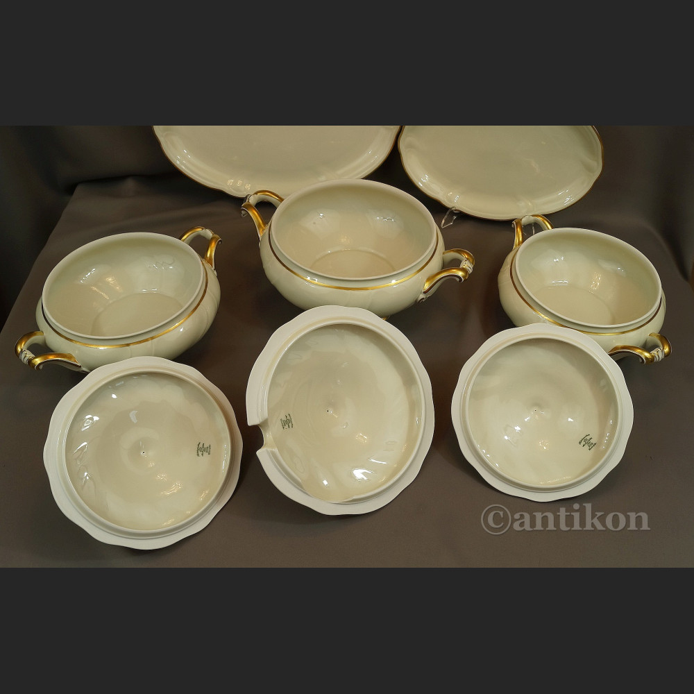 Serwis obiadowy antyki 12 osób Hutschenreuther gr. Rosenthal 