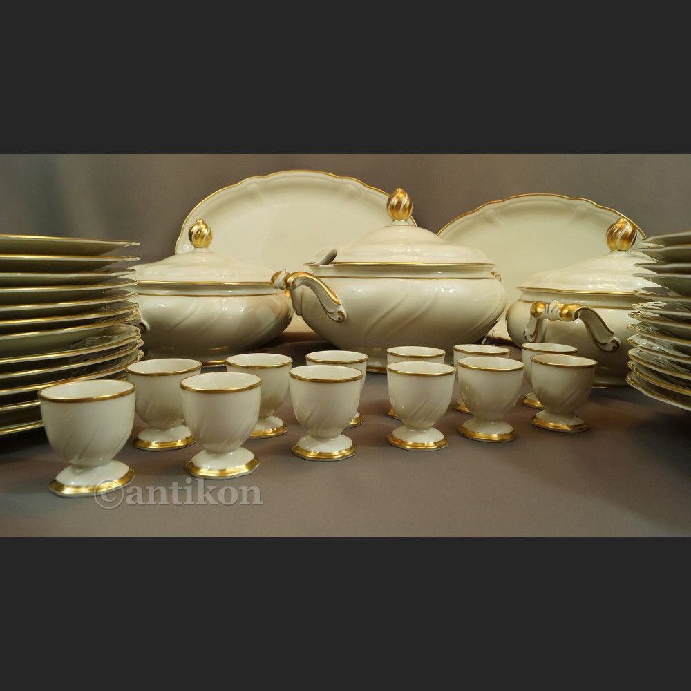 Serwis obiadowy antyki 12 osób Hutschenreuther gr. Rosenthal 
