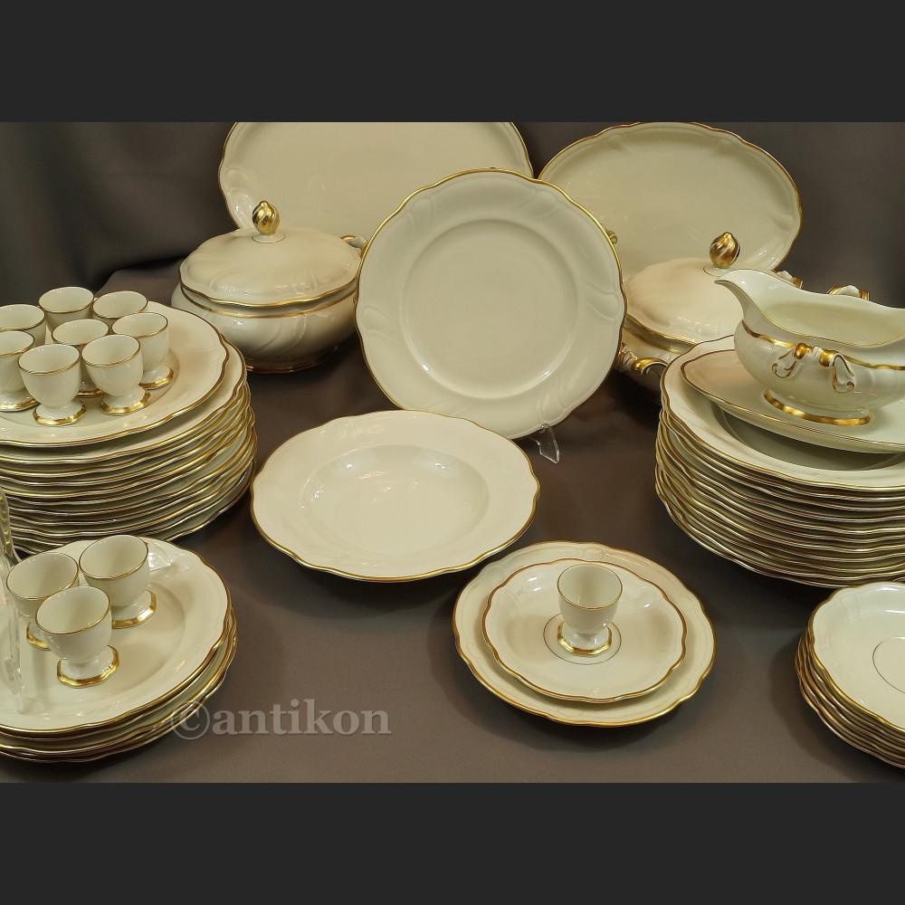 Serwis obiadowy antyki 12 osób Hutschenreuther gr. Rosenthal 