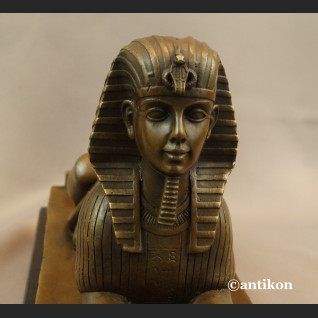 Sfinks z brązu leżący duża rzeźba Sfinks z brązu leżący duża rzeźba