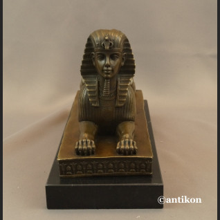 Sfinks z brązu leżący duża rzeźba Sfinks z brązu leżący duża rzeźba