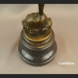 Rzeźba z brązu Hermes patron interesów Merkury bóg kupców świetna  Rzeźba z brązu Hermes patron interesów Merkury bóg kupców świetna