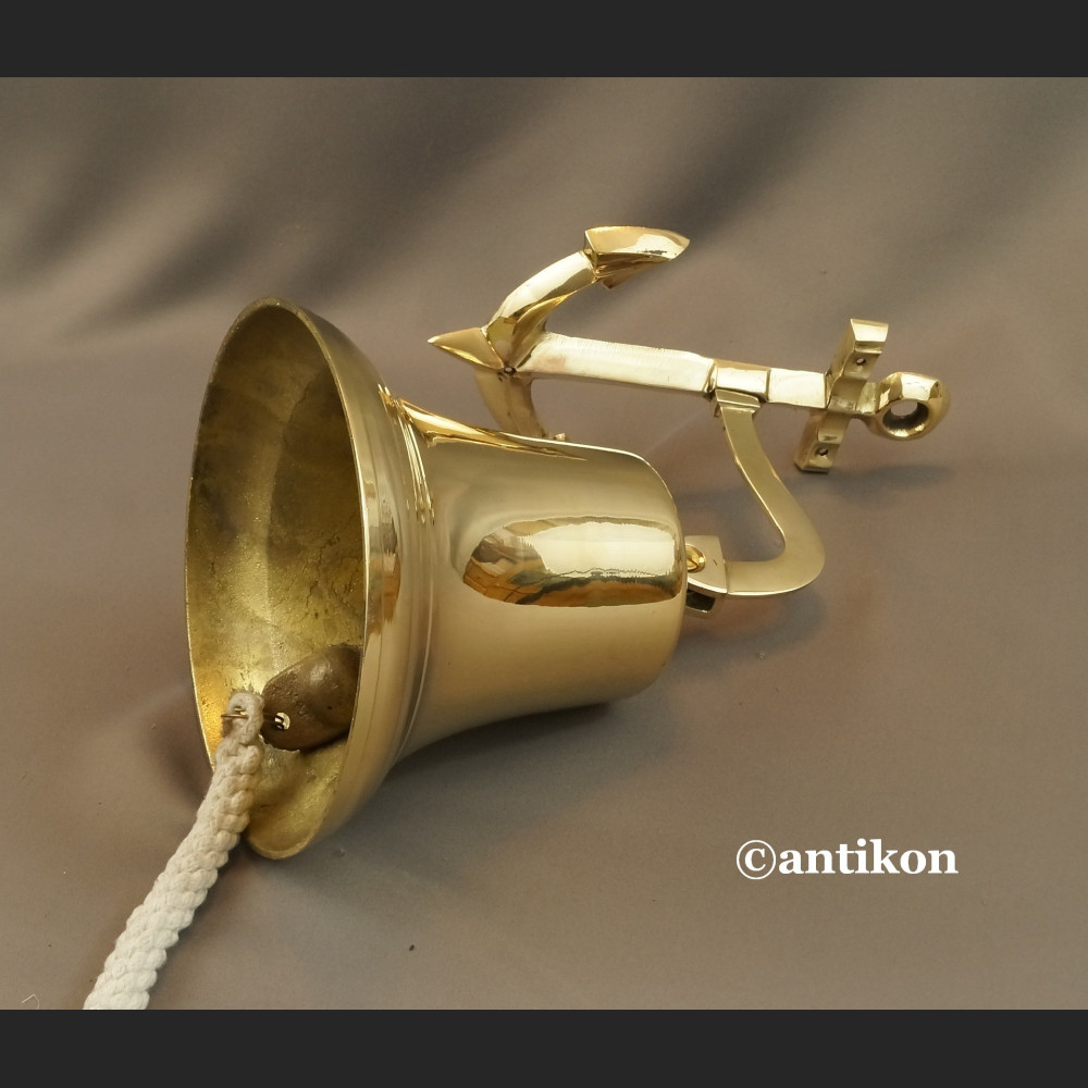 Dzwon okrętowy z kotwicą duży na prezent Dzwon okrętowy z kotwicą duży na prezent