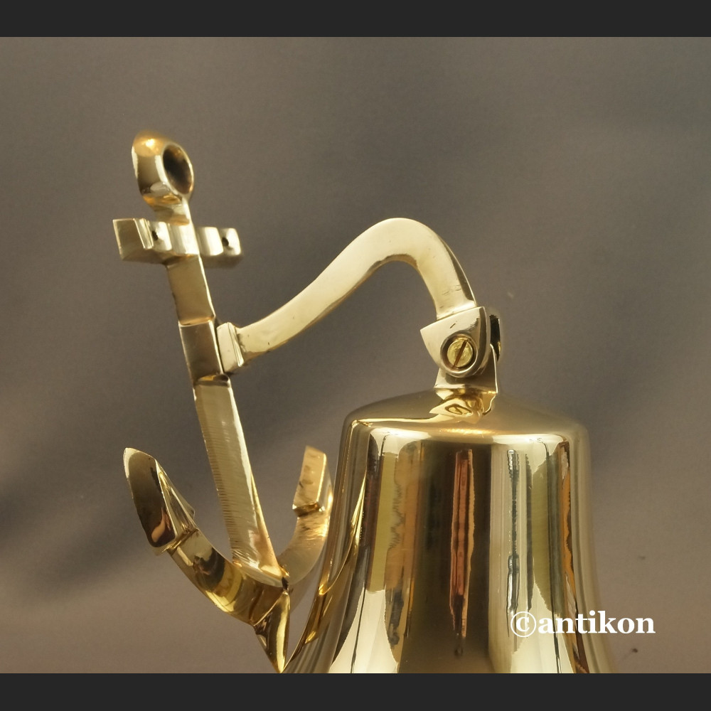 Dzwon okrętowy z kotwicą duży na prezent Dzwon okrętowy z kotwicą duży na prezent