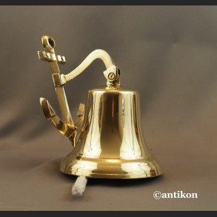 Dzwon okrętowy z kotwicą duży na prezent 