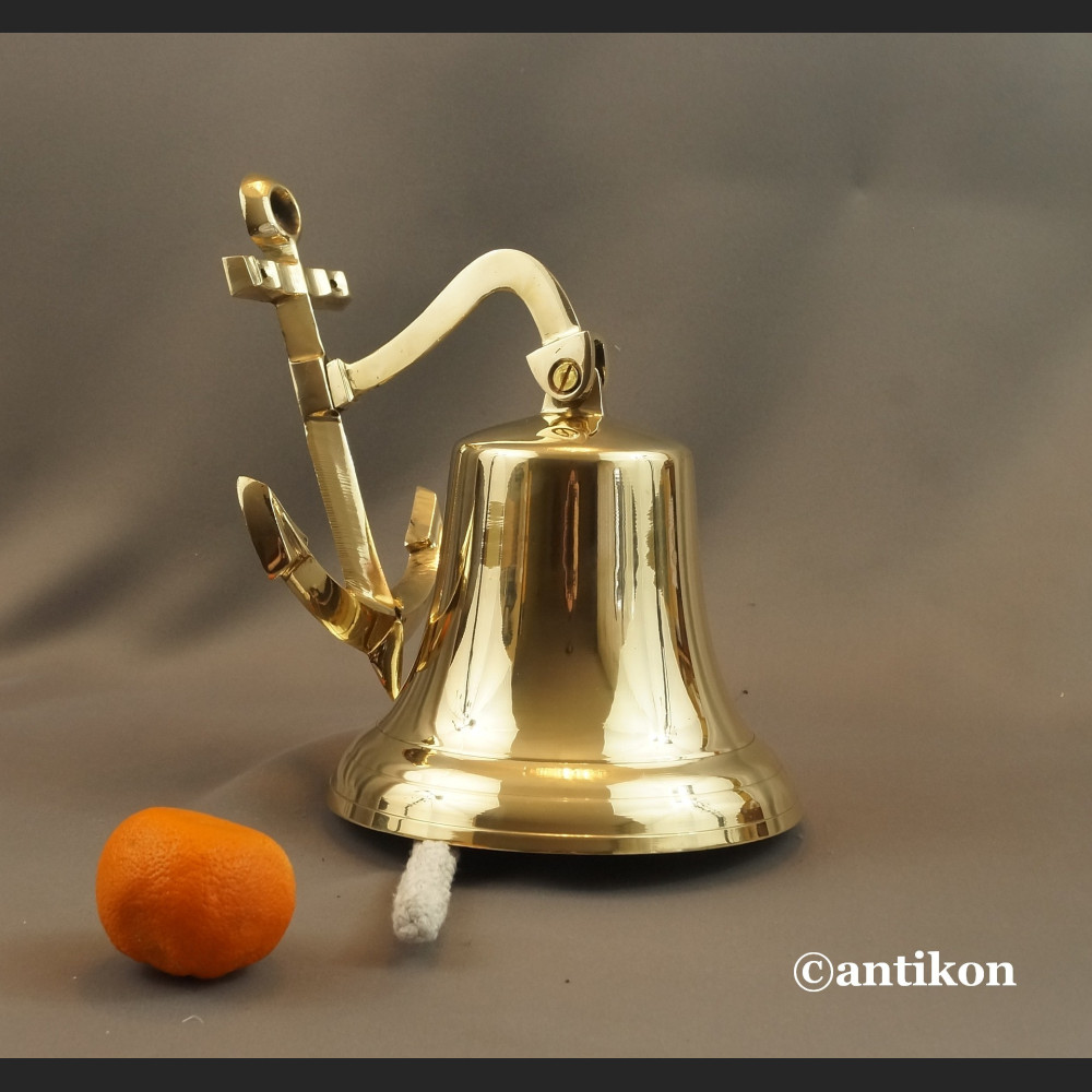 Dzwon okrętowy z kotwicą duży na prezent Dzwon okrętowy z kotwicą duży na prezent