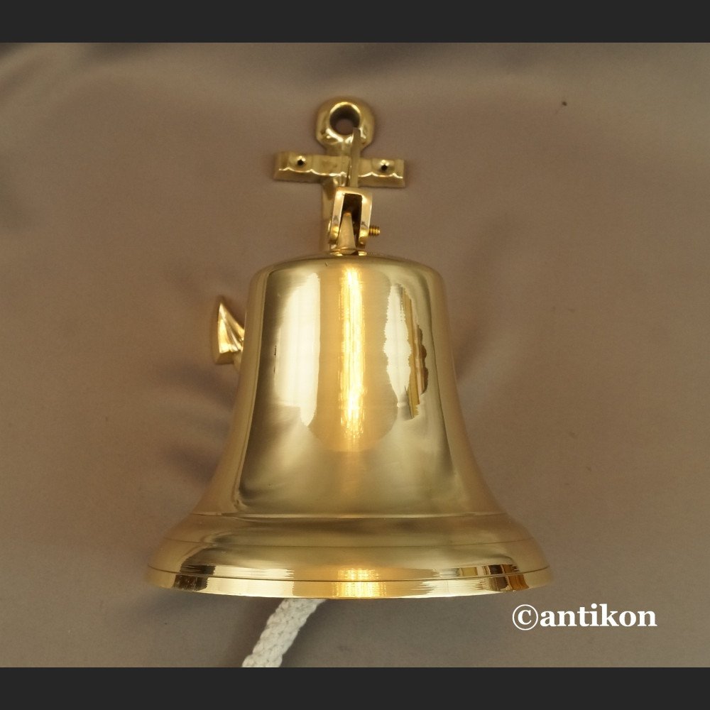 Dzwon okrętowy z kotwicą duży na prezent Dzwon okrętowy z kotwicą duży na prezent
