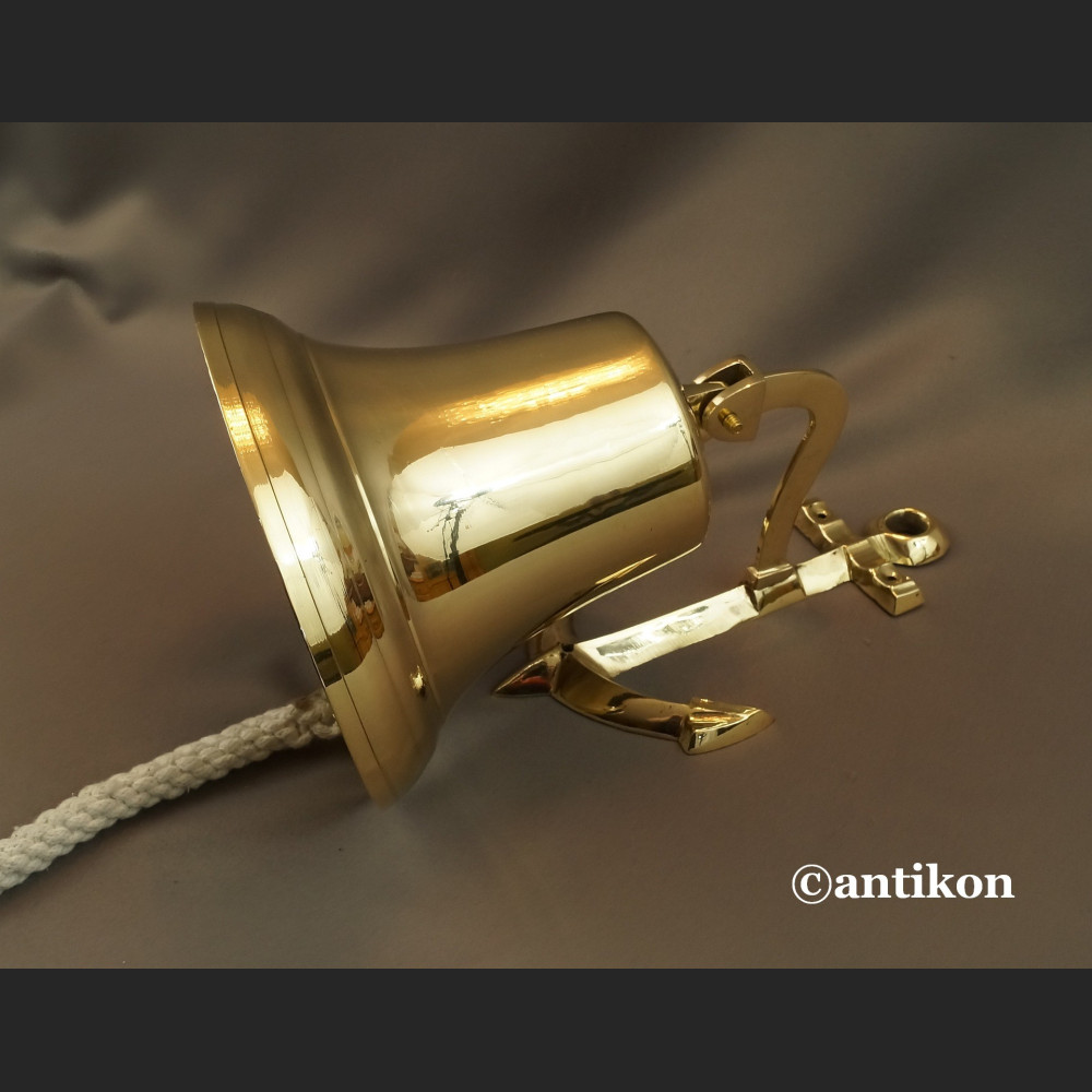 Dzwon okrętowy z kotwicą duży na prezent Dzwon okrętowy z kotwicą duży na prezent