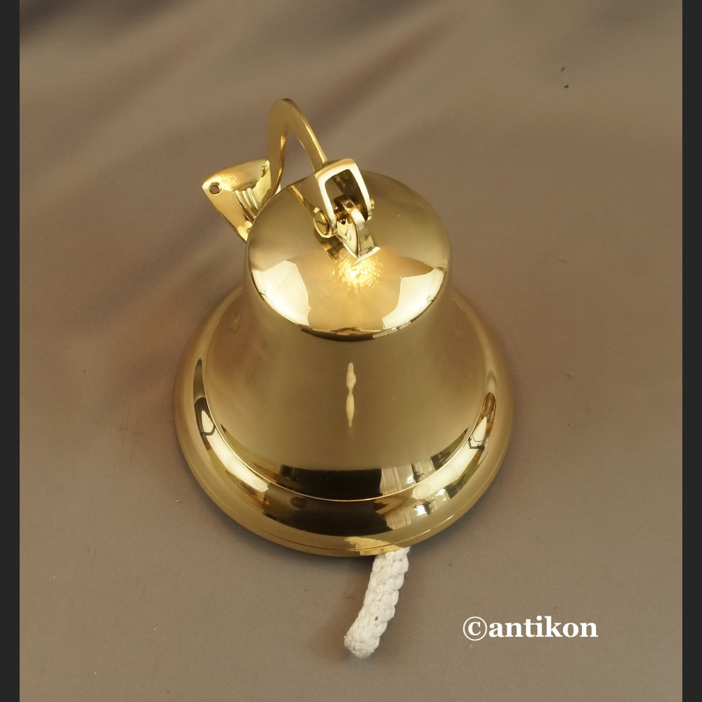 Dzwon żeglarski mosiężny duży 