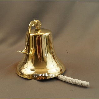 Dzwon żeglarski mosiężny duży 