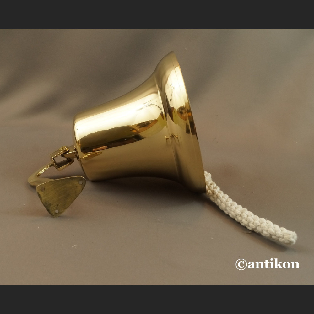 Dzwon żeglarski mosiężny duży 