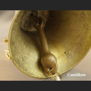 Żeglarski dzwon mosiężny z kotwicą Żeglarski dzwon mosiężny z kotwicą