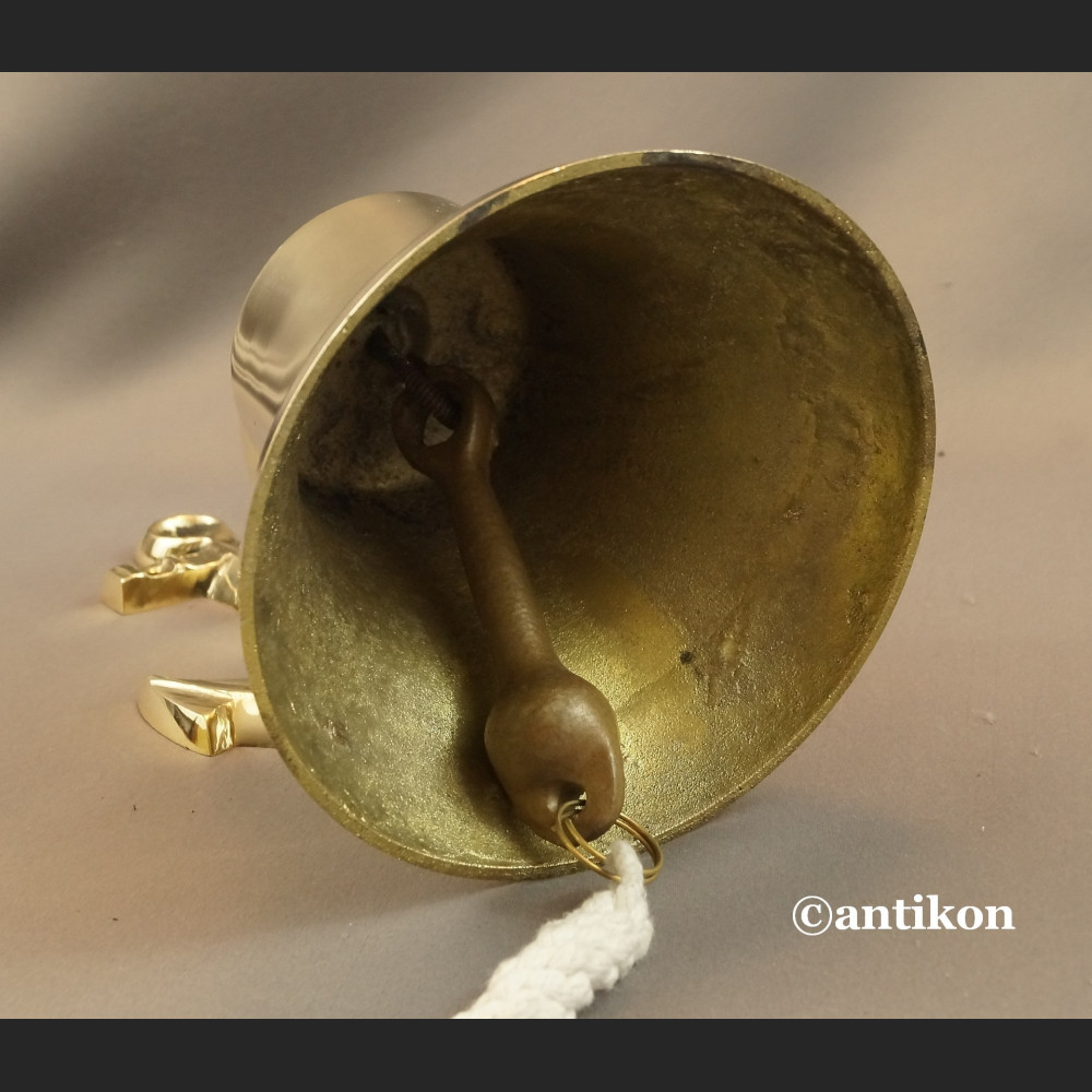 Żeglarski dzwon mosiężny z kotwicą Żeglarski dzwon mosiężny z kotwicą