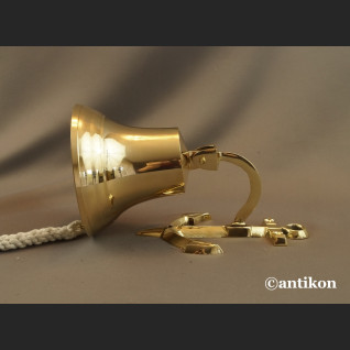 Żeglarski dzwon mosiężny z kotwicą Żeglarski dzwon mosiężny z kotwicą