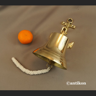 Żeglarski dzwon mosiężny z kotwicą Żeglarski dzwon mosiężny z kotwicą