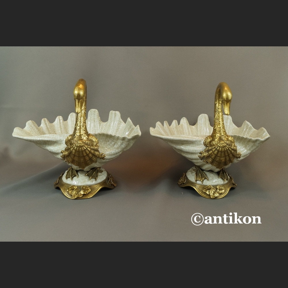 Patera łabędź luksusowy prezent ślubny komplet 2 szt  Patera łabędź luksusowy prezent ślubny komplet 2 szt