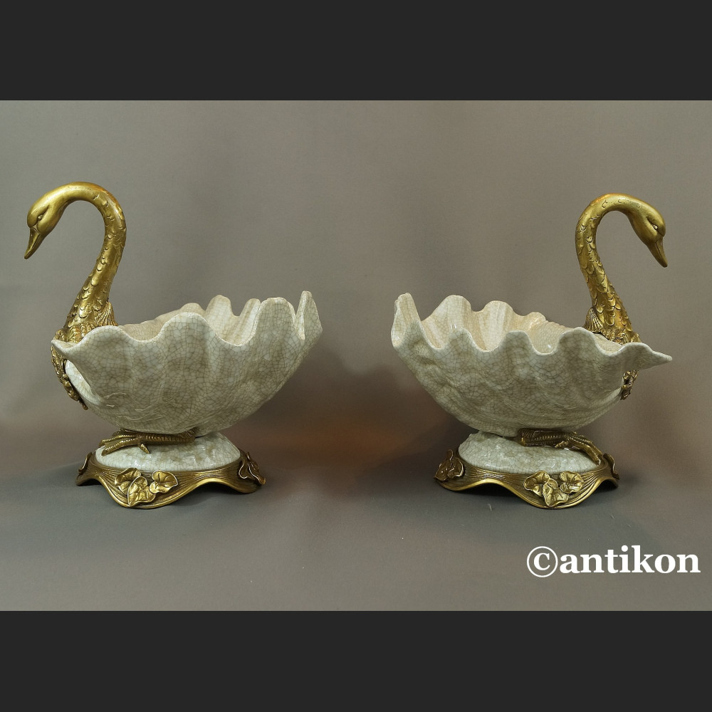 Patera łabędź luksusowy prezent ślubny komplet 2 szt  Patera łabędź luksusowy prezent ślubny komplet 2 szt