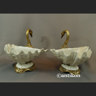 Patera łabędź luksusowy prezent ślubny komplet 2 szt  Patera łabędź luksusowy prezent ślubny komplet 2 szt