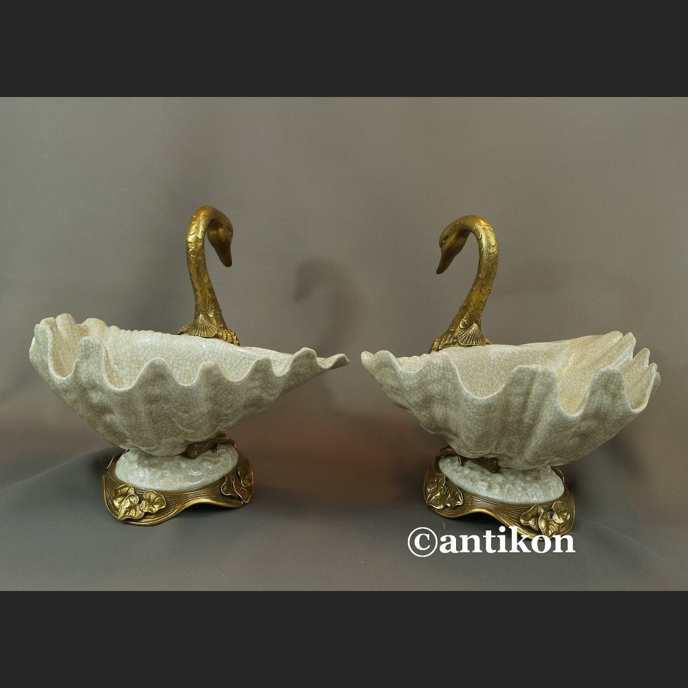 Patera łabędź luksusowy prezent ślubny komplet 2 szt  Patera łabędź luksusowy prezent ślubny komplet 2 szt
