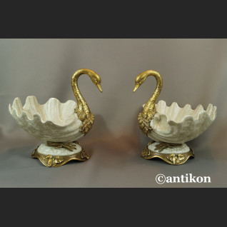 Patera łabędź luksusowy prezent ślubny komplet 2 szt  Patera łabędź luksusowy prezent ślubny komplet 2 szt