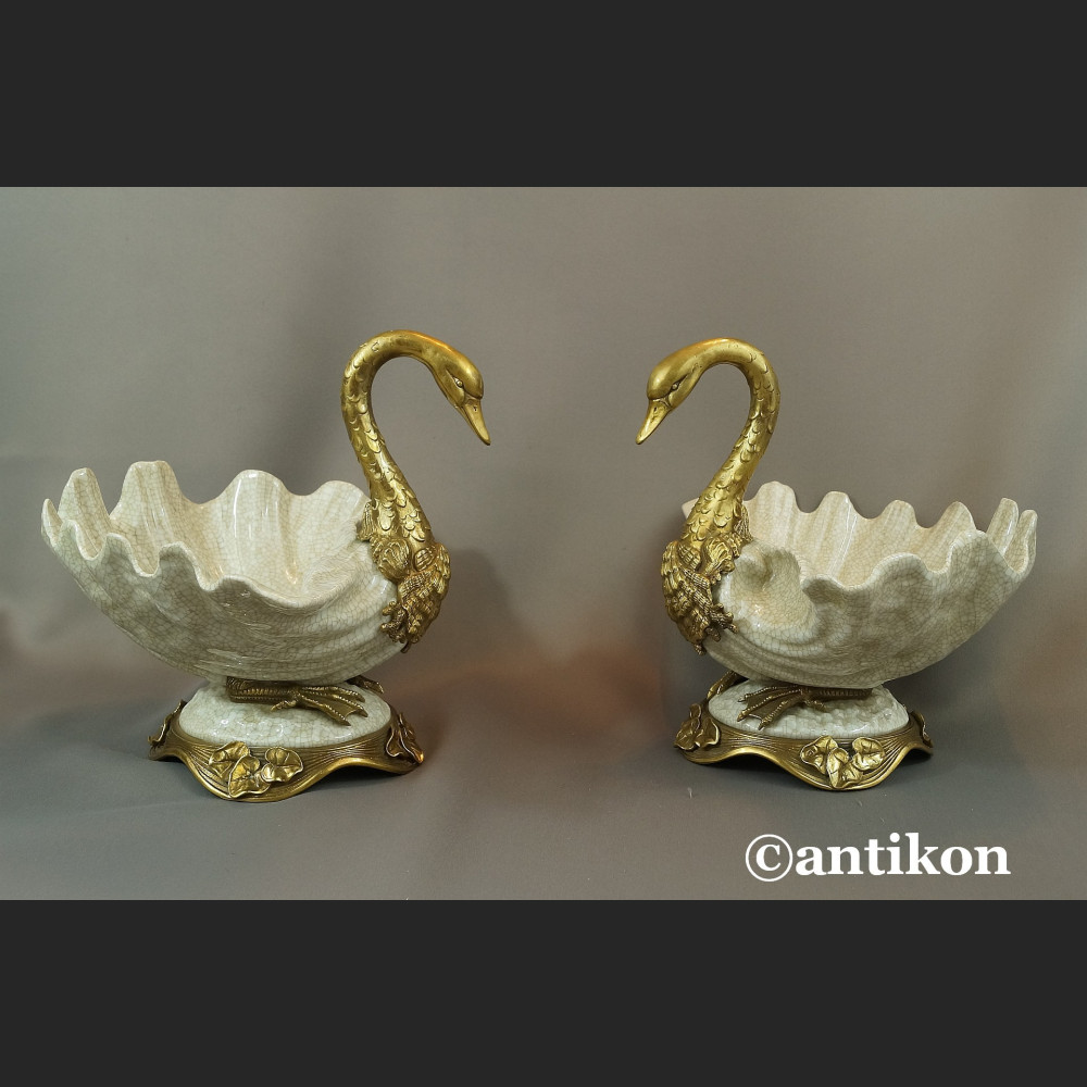 Patera łabędź luksusowy prezent ślubny komplet 2 szt  Patera łabędź luksusowy prezent ślubny komplet 2 szt