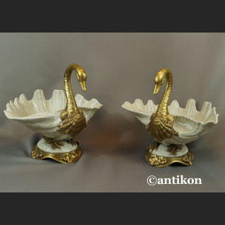 Patera łabędź luksusowy prezent ślubny komplet 2 szt  Patera łabędź luksusowy prezent ślubny komplet 2 szt